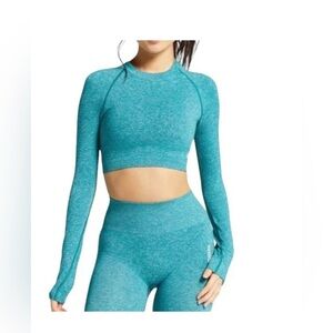 Gymshark Adapt Marl Seamless Crop Top small